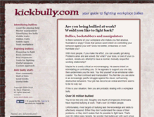 Tablet Screenshot of kickbully.com